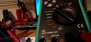 Test an electrolytic capacitor with a digital multimeter