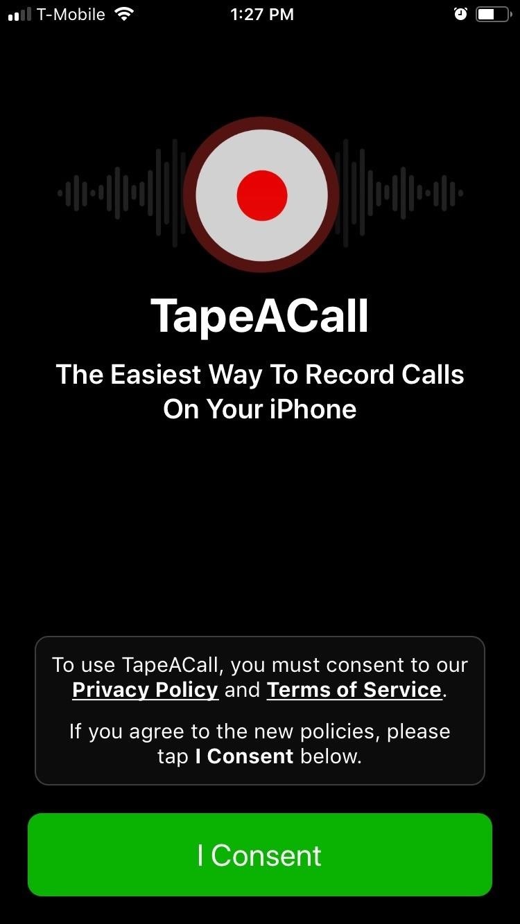 skrig trug psykologisk TapeACall Lets You Record Phone Conversations on Your iPhone Like a Pro «  iOS & iPhone :: Gadget Hacks