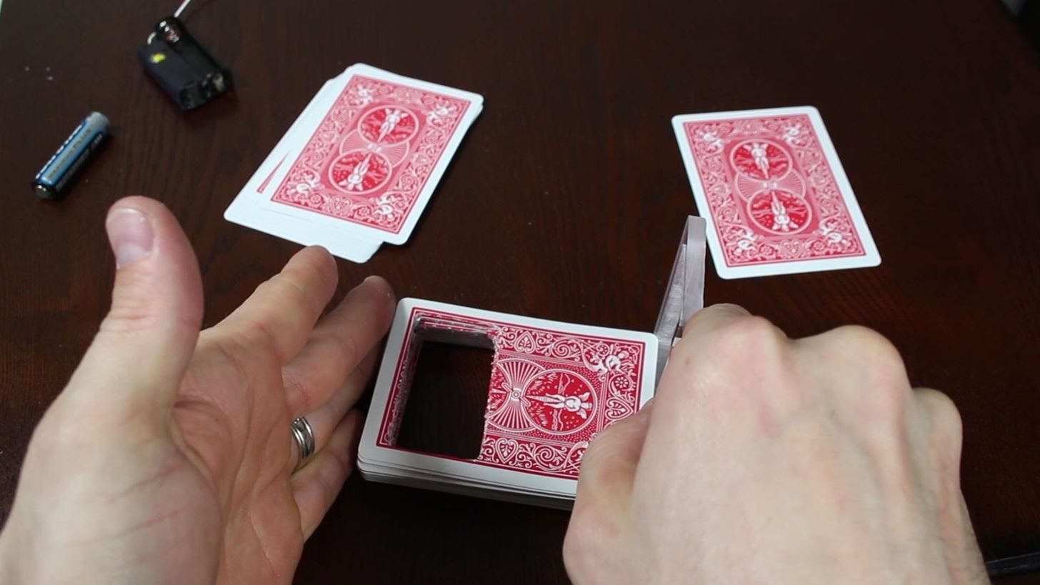 How to Make a "Shocking" Deck of Prank Playing Cards Packed with 330 Volts of Electricity