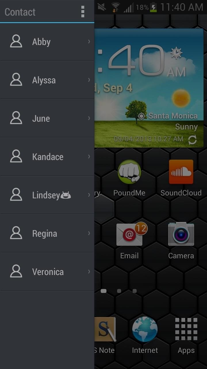 Access Apps, Settings, & More Anywhere on Your Samsung Galaxy Note 2 with This Customizable Sidebar