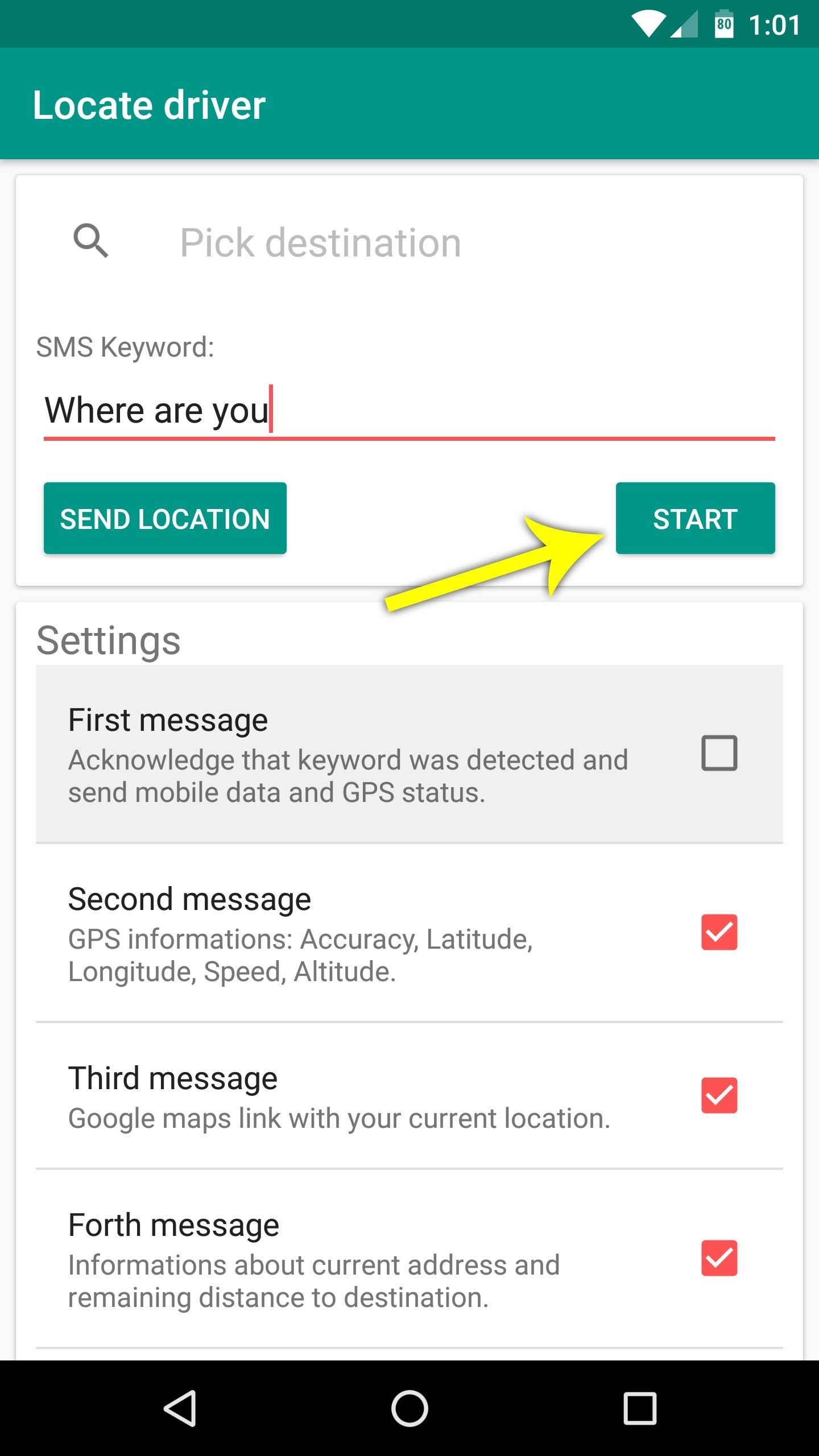 Let Friends & Family Know Where You Are Automatically with a Secret Text Code