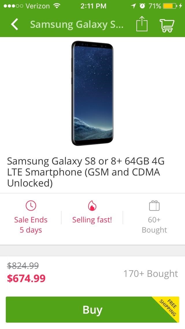 Dining, Travel & … Smartphones? Groupon Now Offers Discounts on Unlocked Galaxy S8