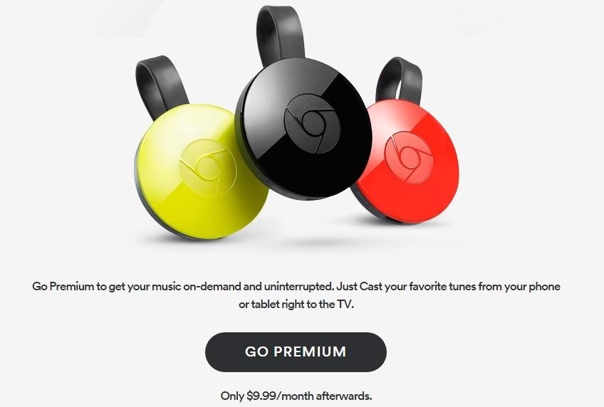 Deal Alert: Spotify's Giving Away Free Chromecasts