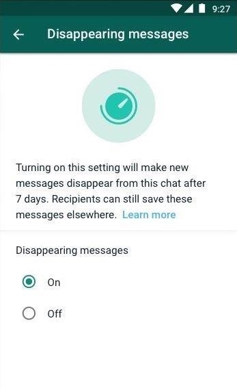 Send & Receive Disappearing Messages in Your WhatsApp Conversations to Keep Chats Clutter-Free