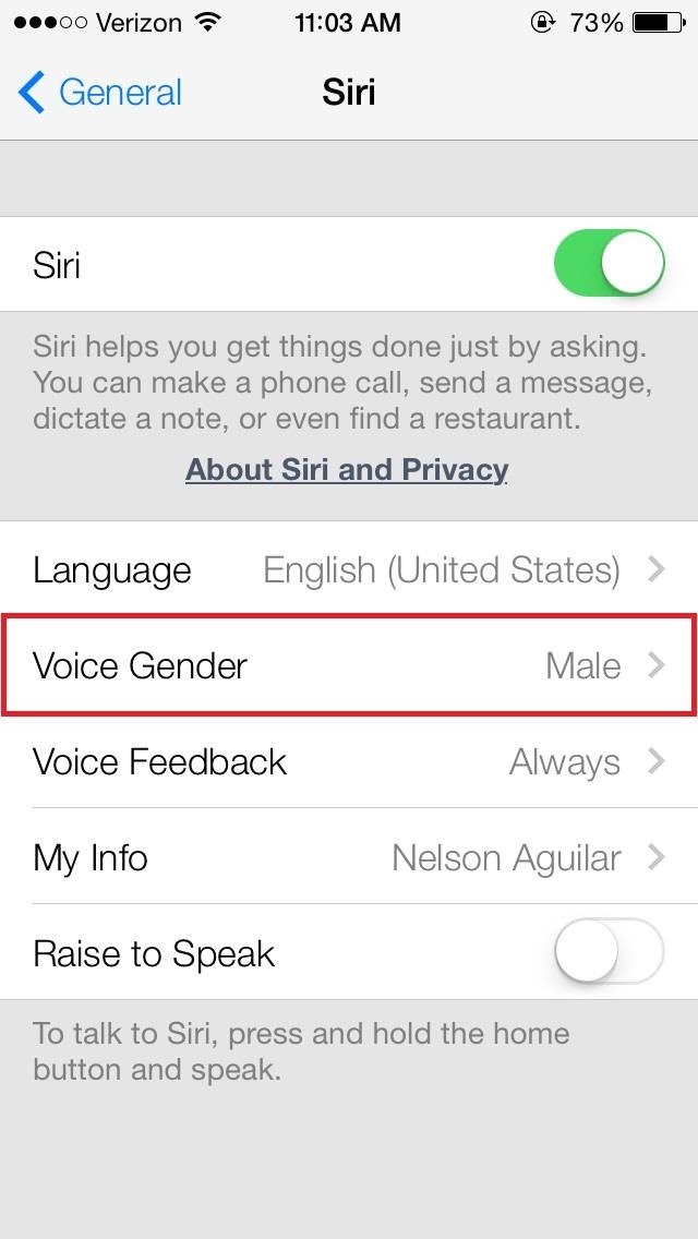 How to Change Siri's Voice from Female to Male in iOS 7 on Your iPhone