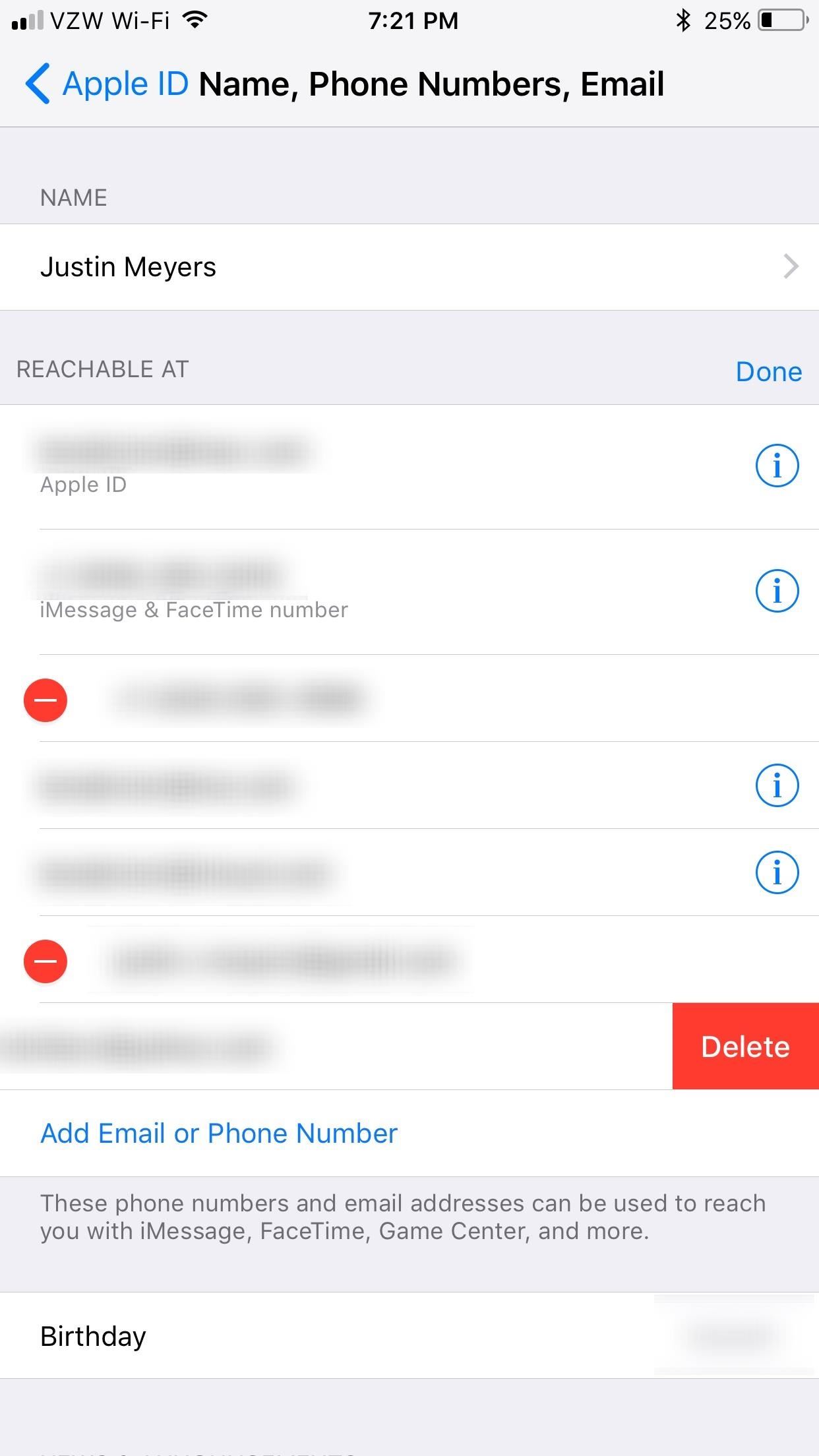 How to Add or Remove Email Addresses to Be Reached At for FaceTime on Your iPhone