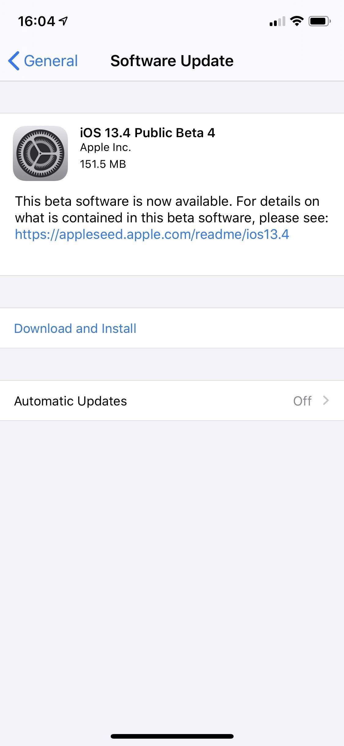 Apple Releases Fourth iOS 13.4 Public Beta for iPhone Today