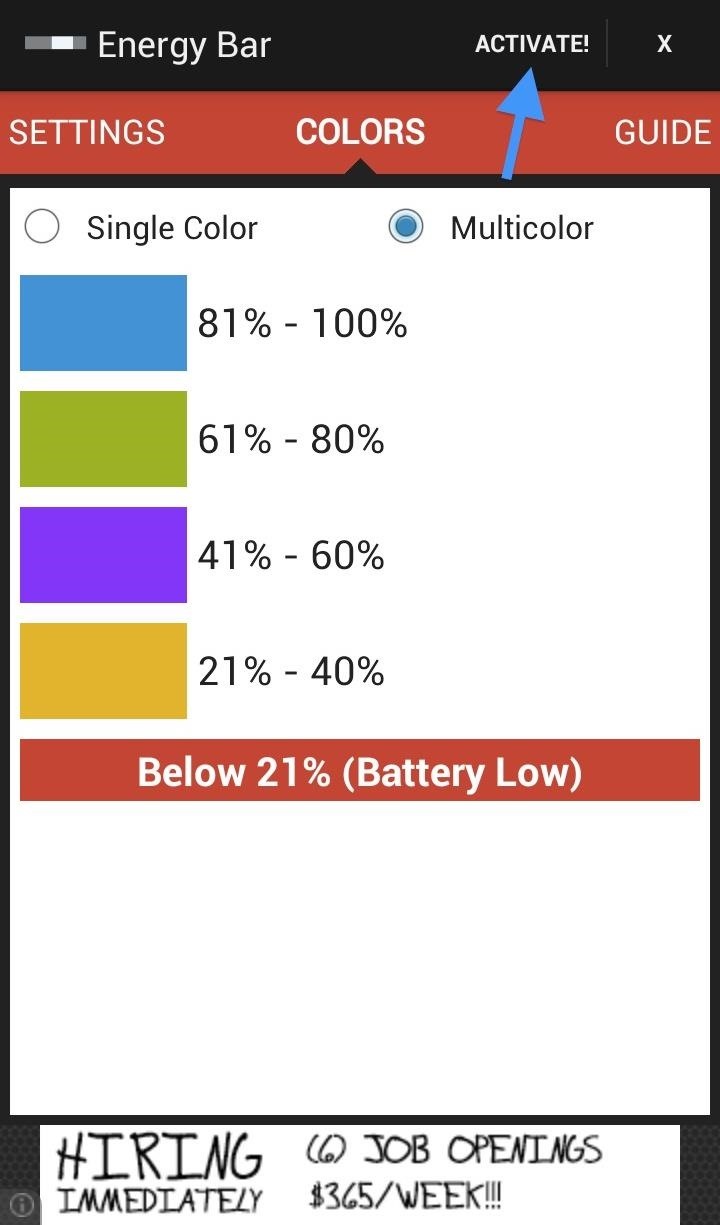 Color Code Battery Levels with an Energy Beam for Your Galaxy S3's Status Bar