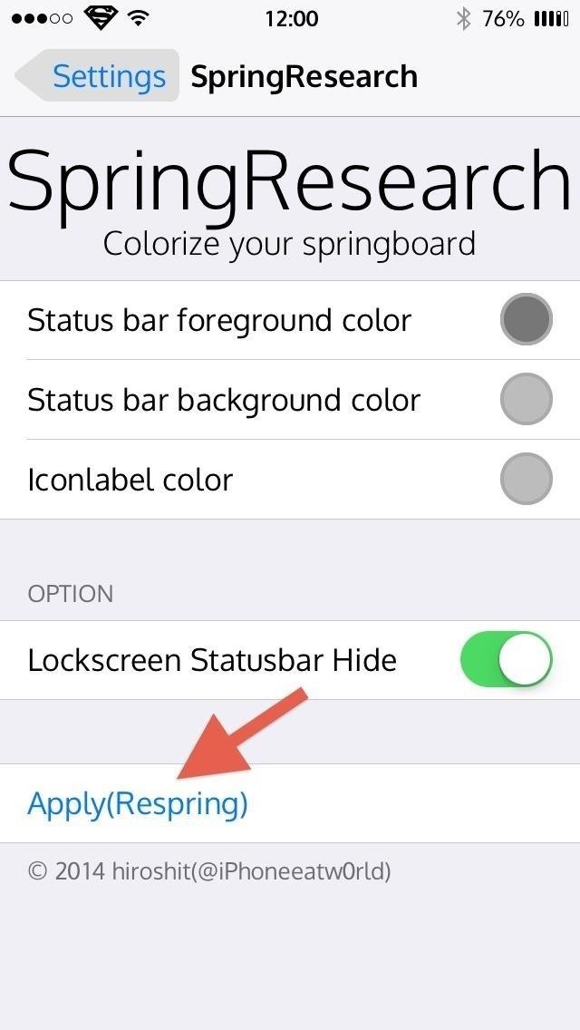 How to Customize Your iPhone's Status Bar & Icon Label Colors