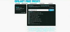 View blocked sites with a free proxy website
