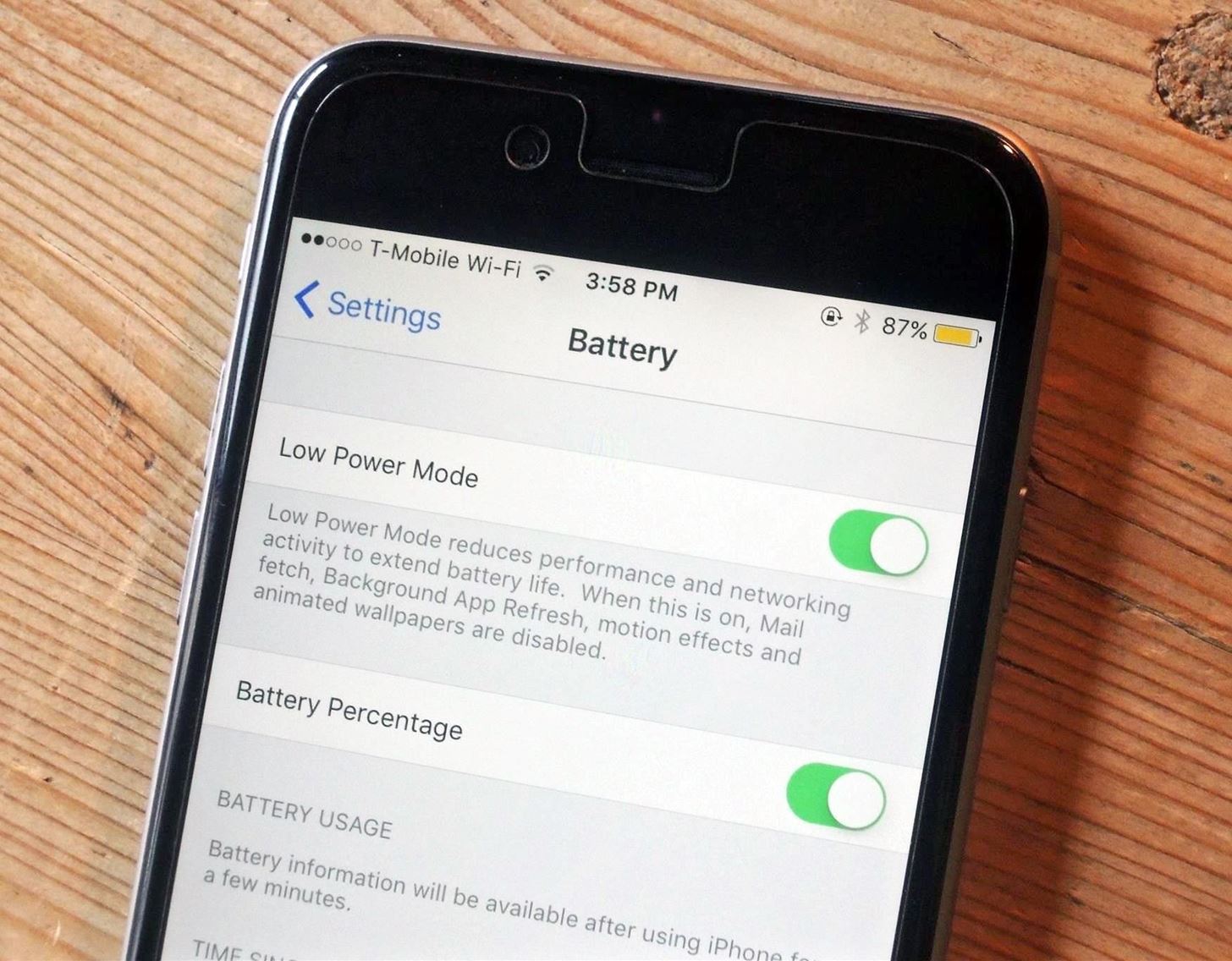 Extend Your iPhone's Battery Life by 3 Hours Using Low Power Mode in iOS 9