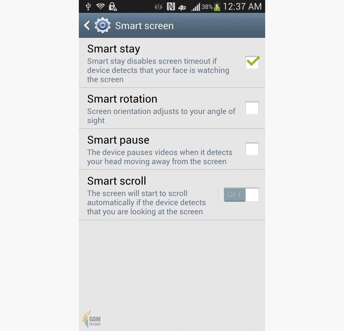 Leaked Screenshots of the Samsung Galaxy S3 Confirm "Smart" Features in GS4