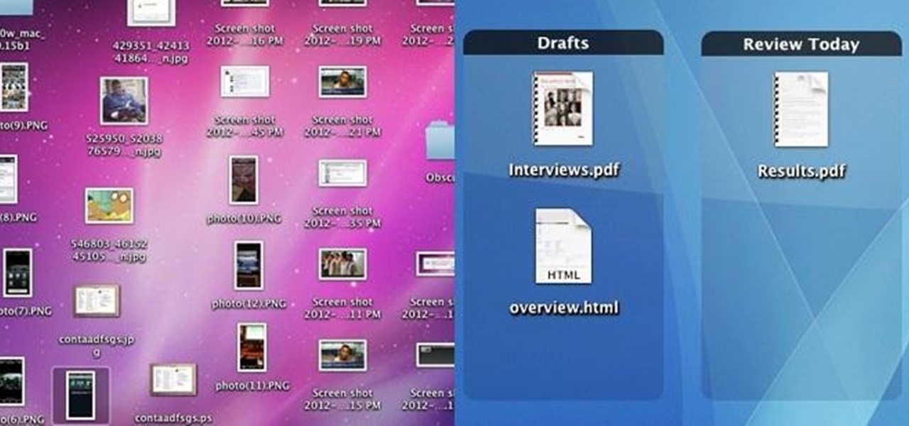 Organize Your Cluttered Mac Desktop with Desktop Groups' Clean Fence-Like Folders