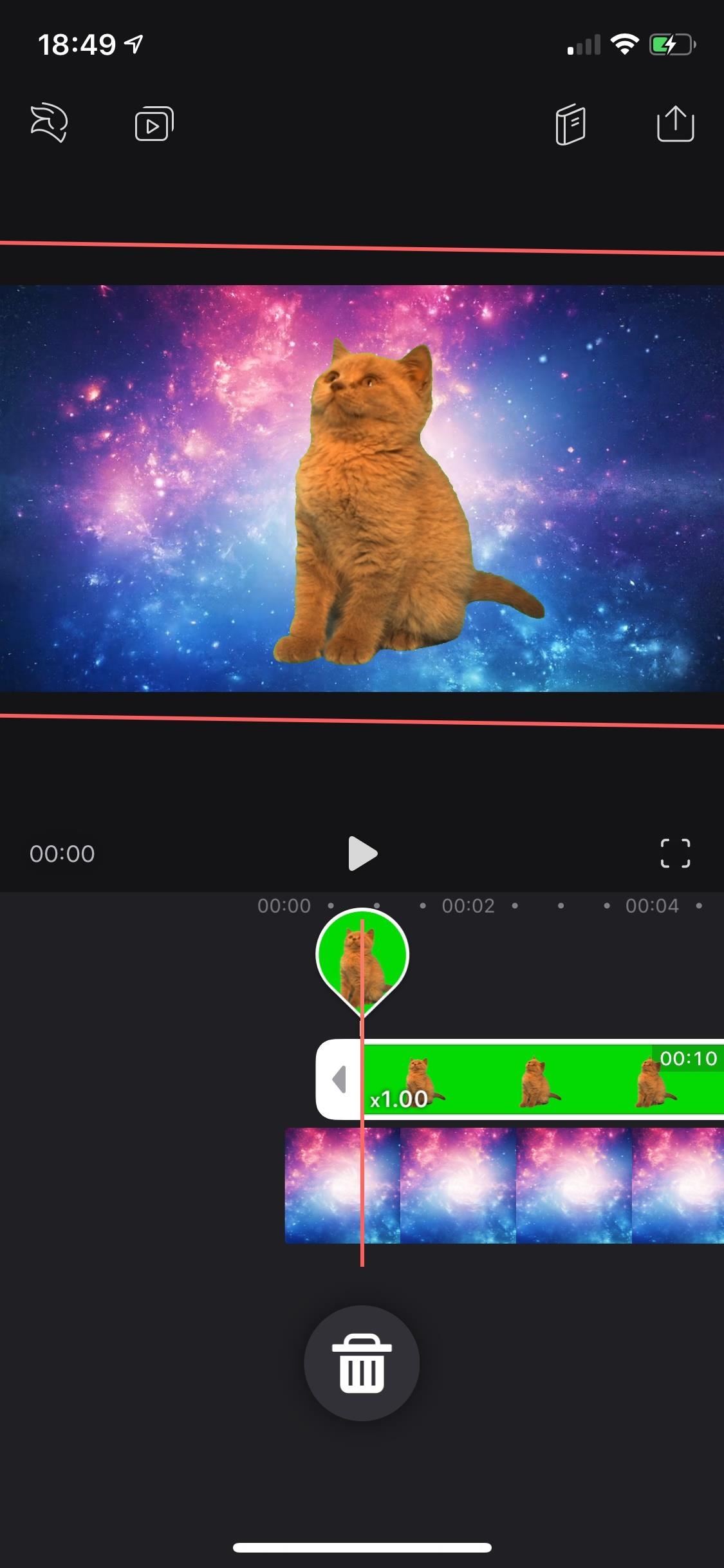 Replace Video Backgrounds with the Green Screen Chroma Key Tool in Enlight Videoleap for iPhone