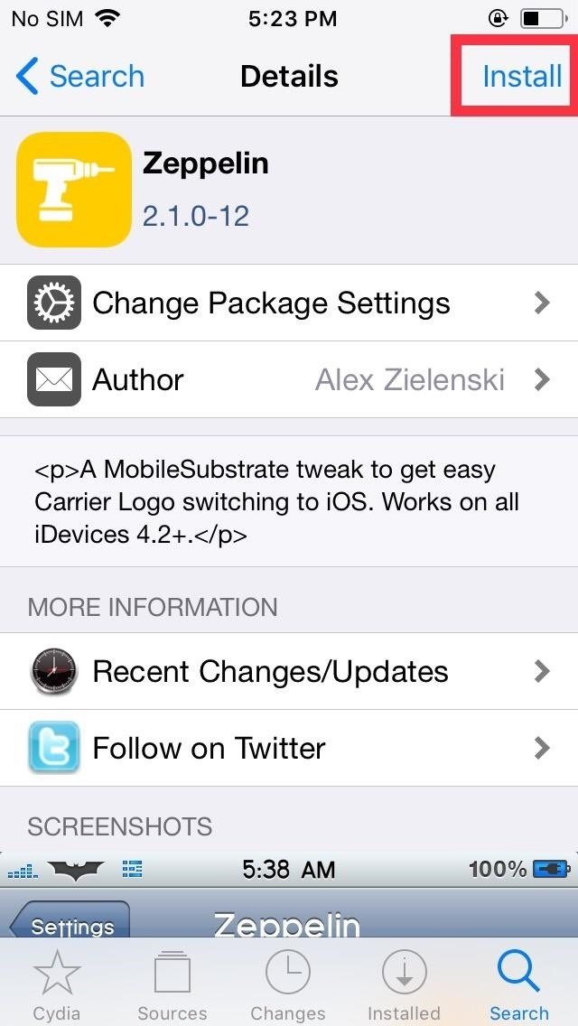 How to Replace the Carrier Name in Your iPhone's Status Bar with Custom Text or Logos