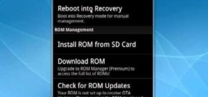 Use a ROM manager app on a Motorola Droid phone