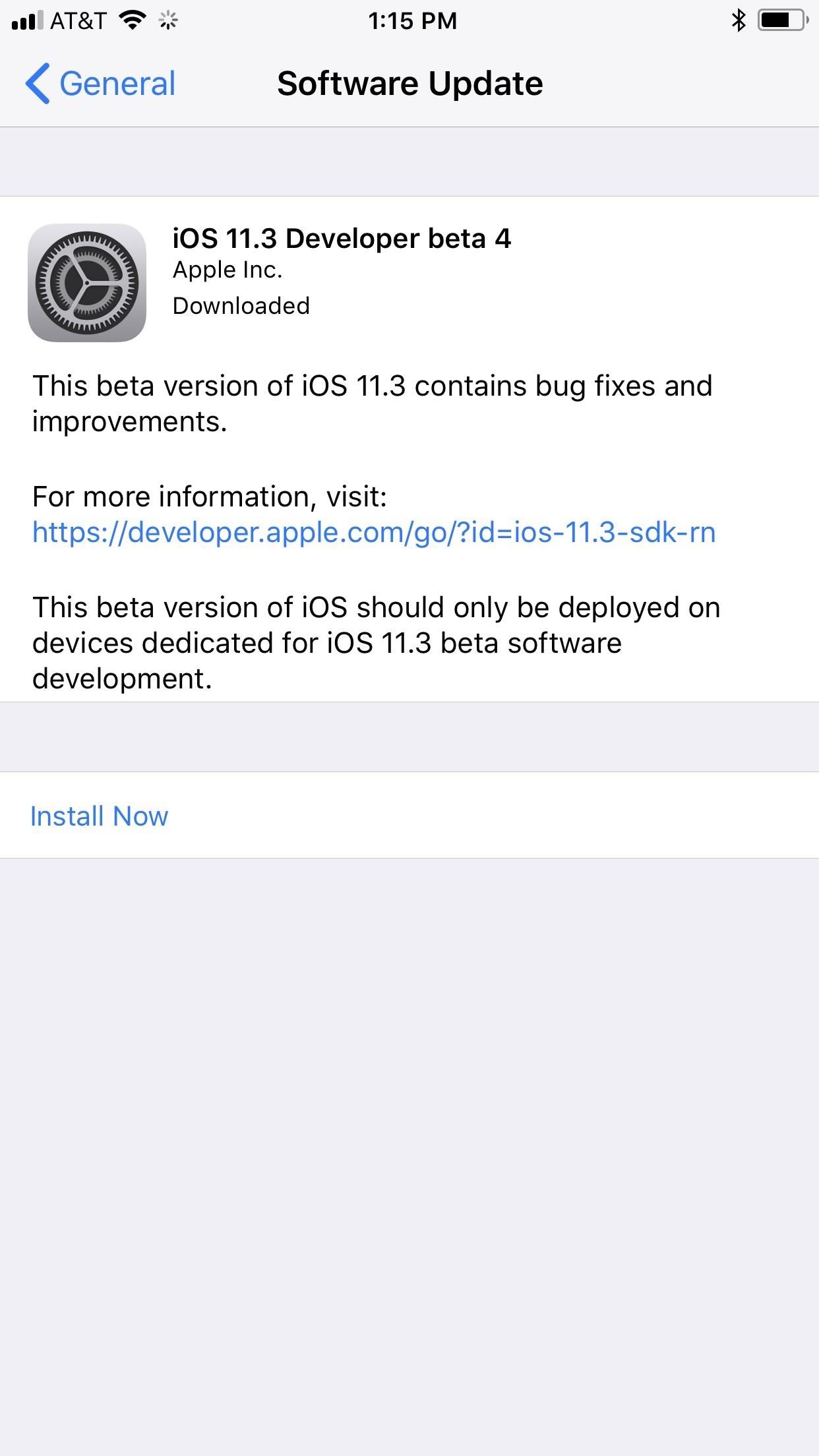 iOS 11.3 Beta 4 Released for iPhone with Under-the-Hood Improvements