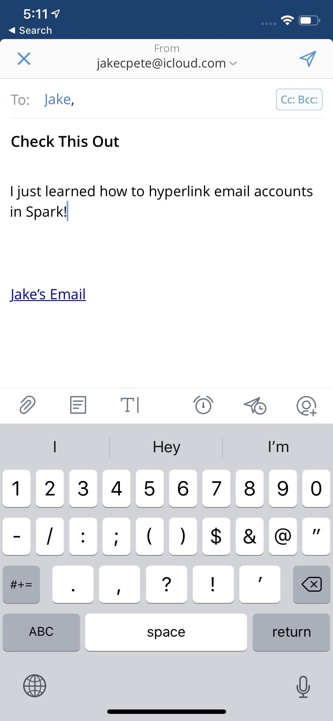 How to Add Hyperlinks to Your Emails in Spark for Cleaner Messages