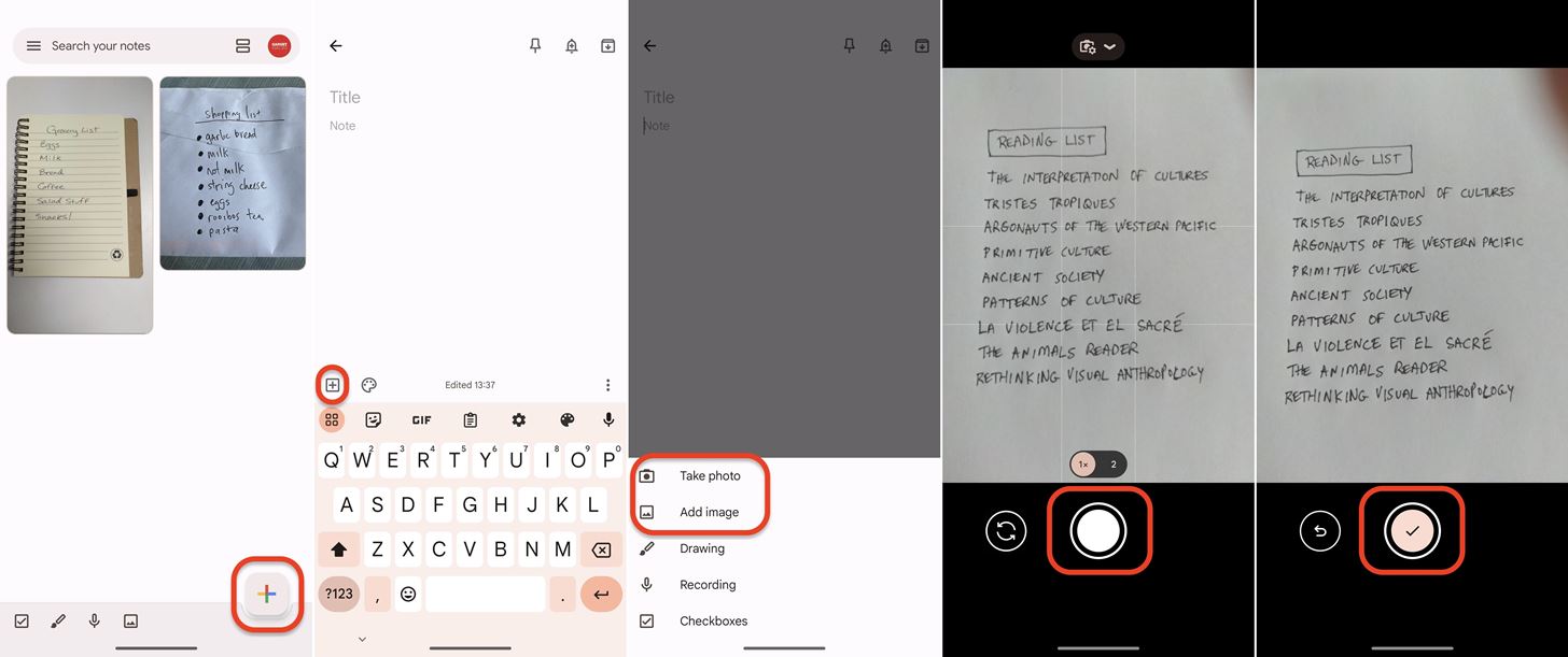 Easily Convert Handwritten Lists into Interactive Digital Checklists Using Google Keep Notes