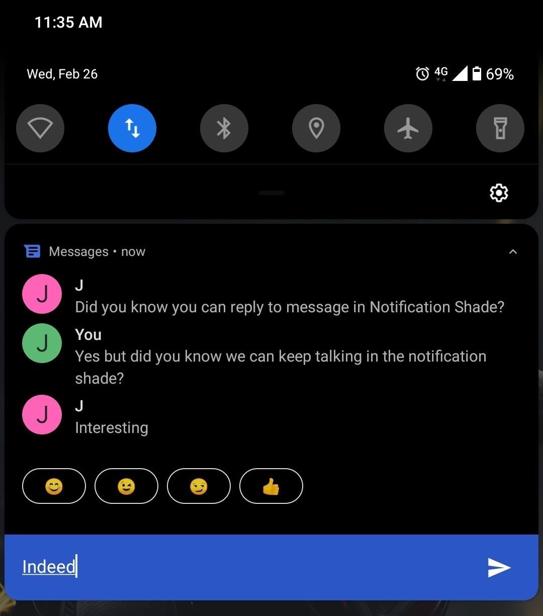 Android's Quick Reply Can Turn Your Notification Tray into a Chat Window