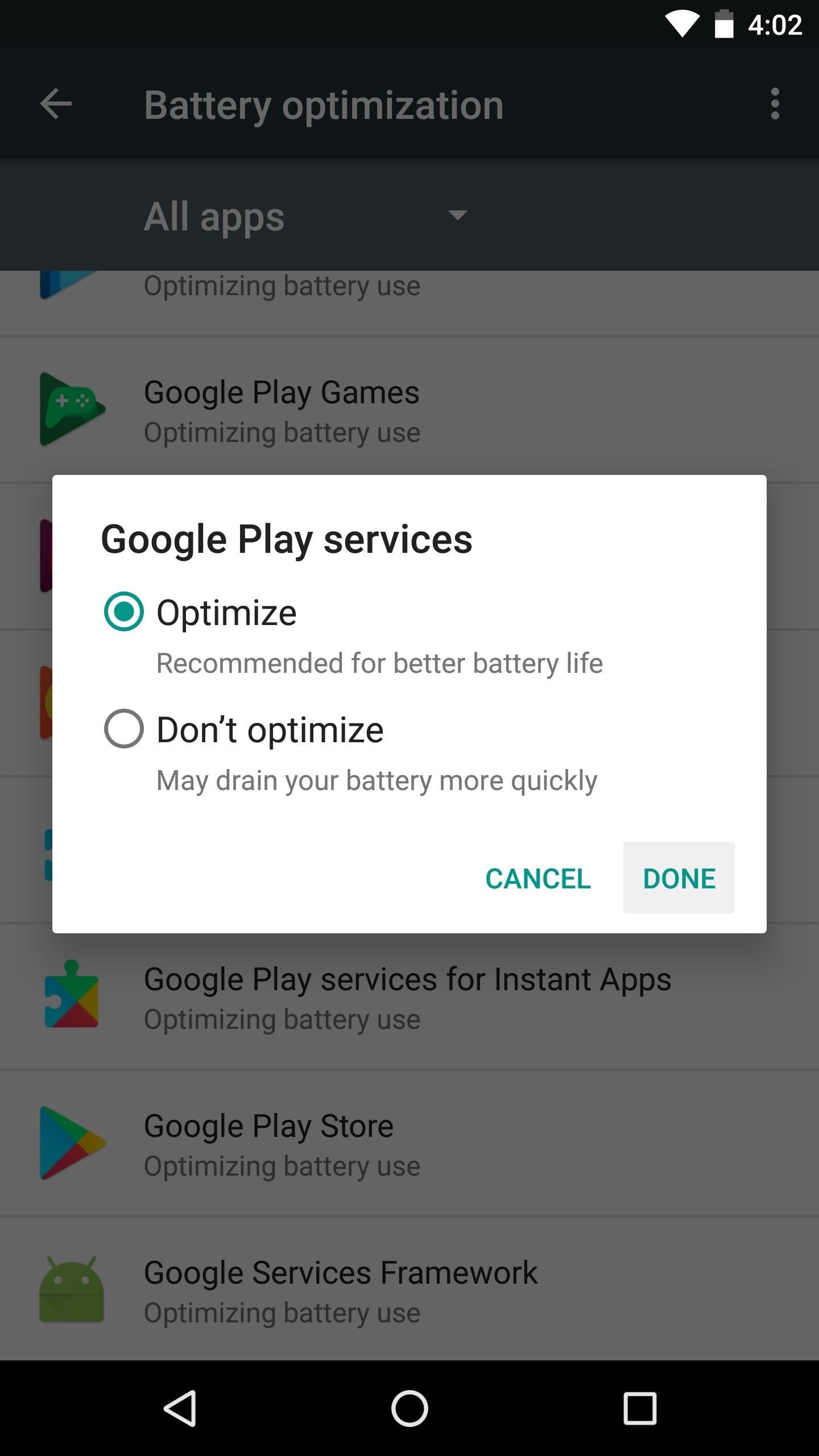 Fix Play Services Battery Drain by Forcing It to Use Doze Mode