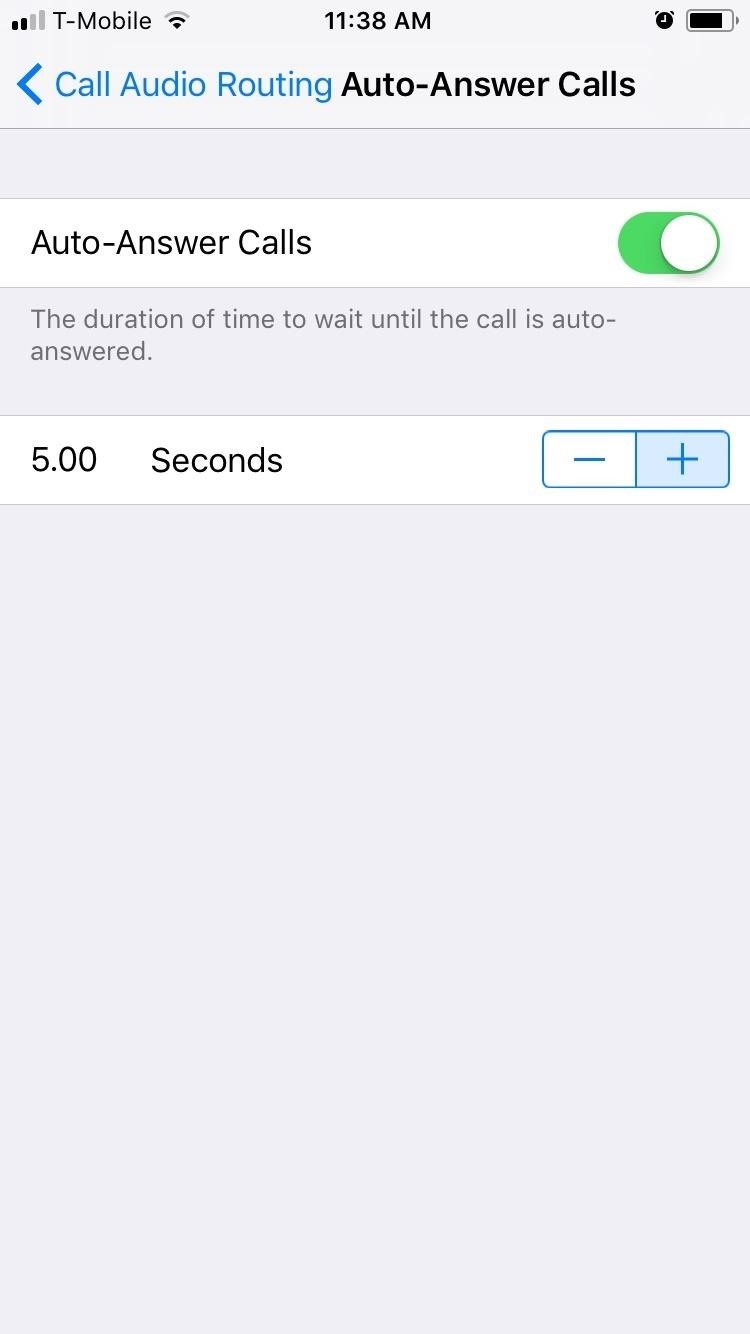 Automatically Answer Phone Calls on Your iPhone in iOS 11