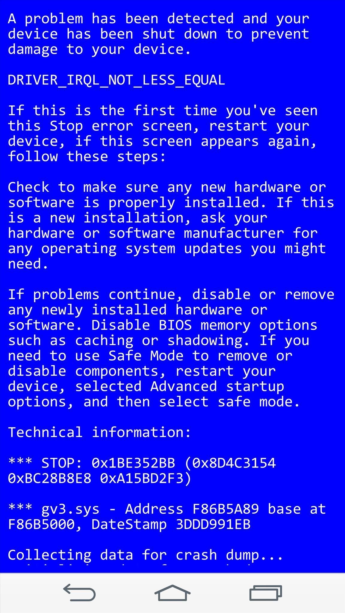 Blue Screen of Death: Prank Your Friend's Precious Android Phone with Fake Viruses