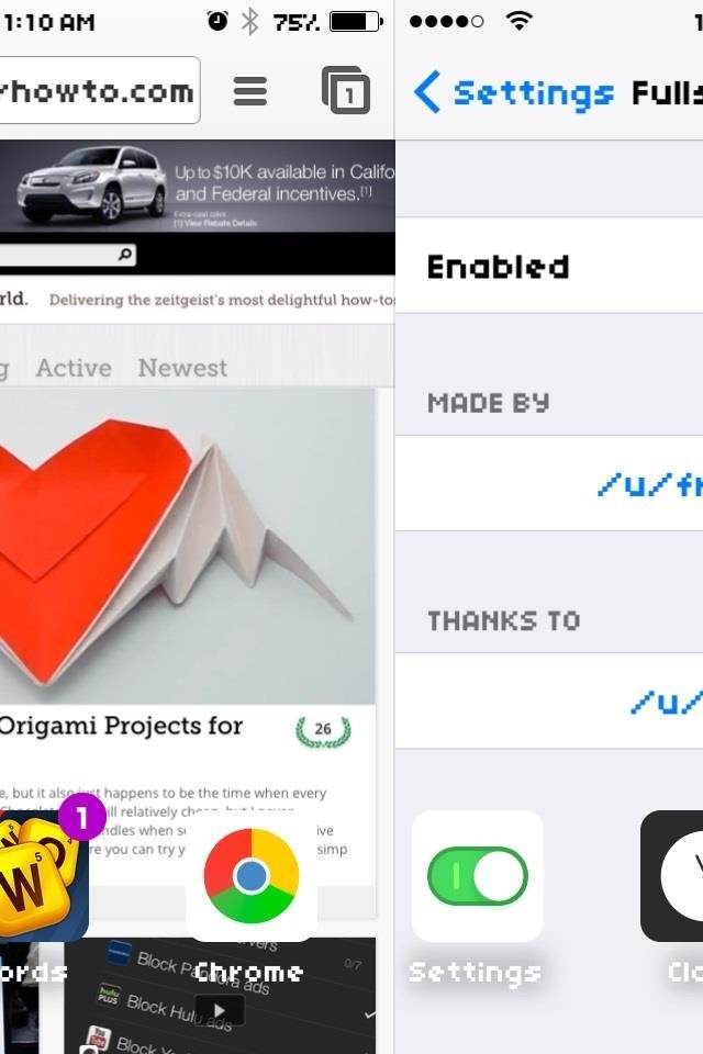 How to Get Full Screen App Previews in Your iPhone's Multitasking Menu