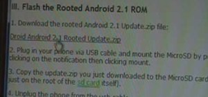 Root a Motorola Droid Google Android smartphone