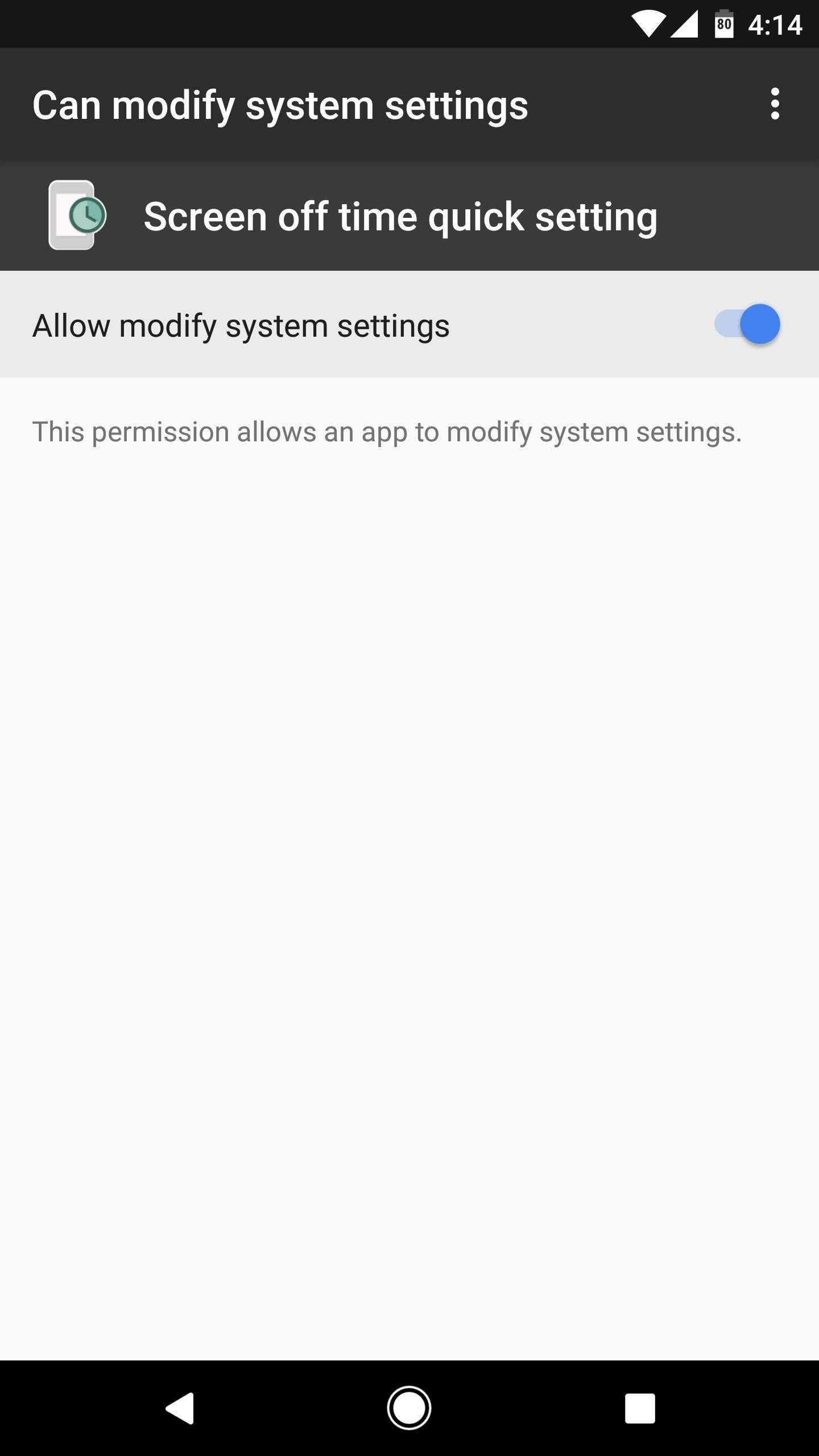 أضف بلاط مهلة الشاشة إلى لوحة الإعدادات السريعة في Android Nougat