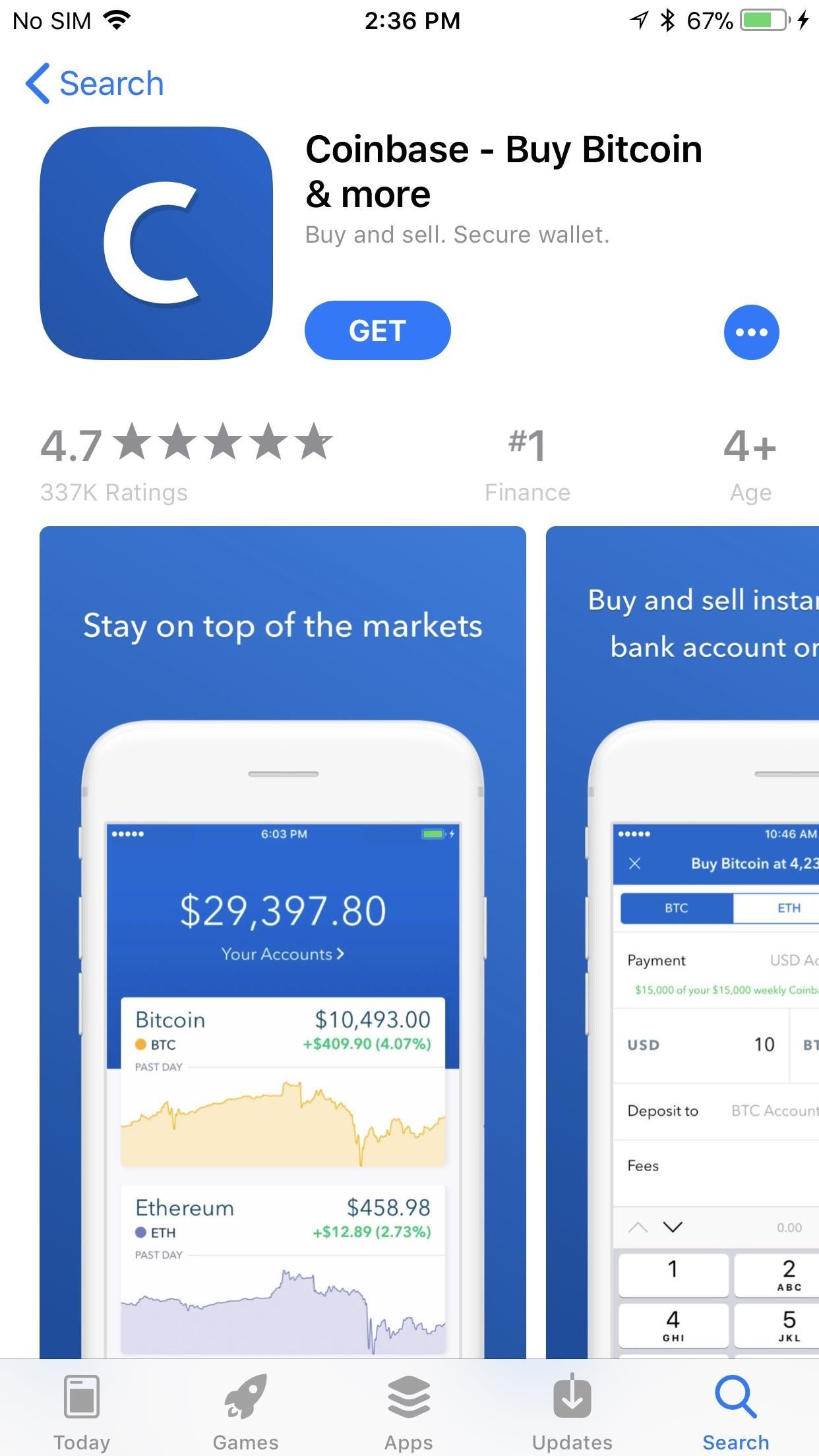 does coinbase require bank account