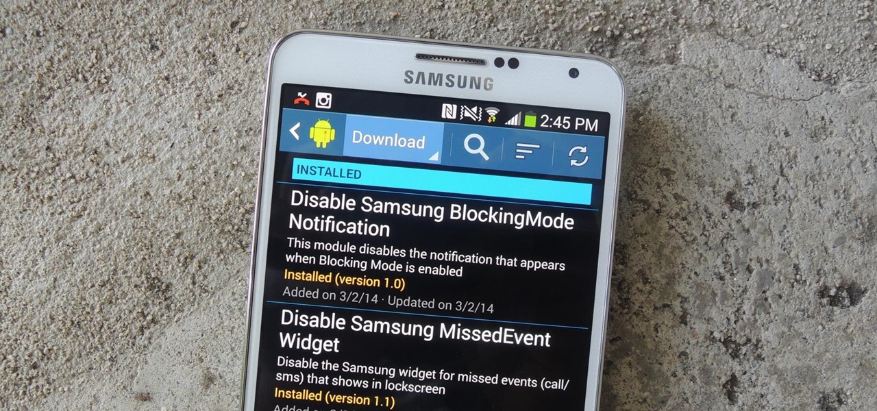Disable the Missed Event Widget & “Blocking Mode On” Notification for the Galaxy Note 3