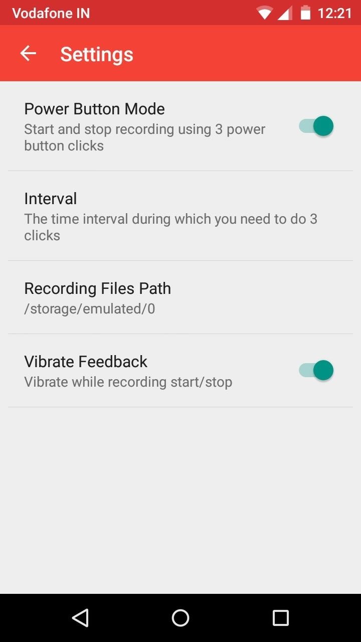 How to Start and Stop Voice Recording Using Power Button Gesture
