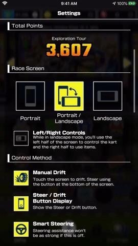 YSK: You Can Lock Mario Kart Tour in Landscape or Portrait Without Touching Your Phone's Main Rotate Setting