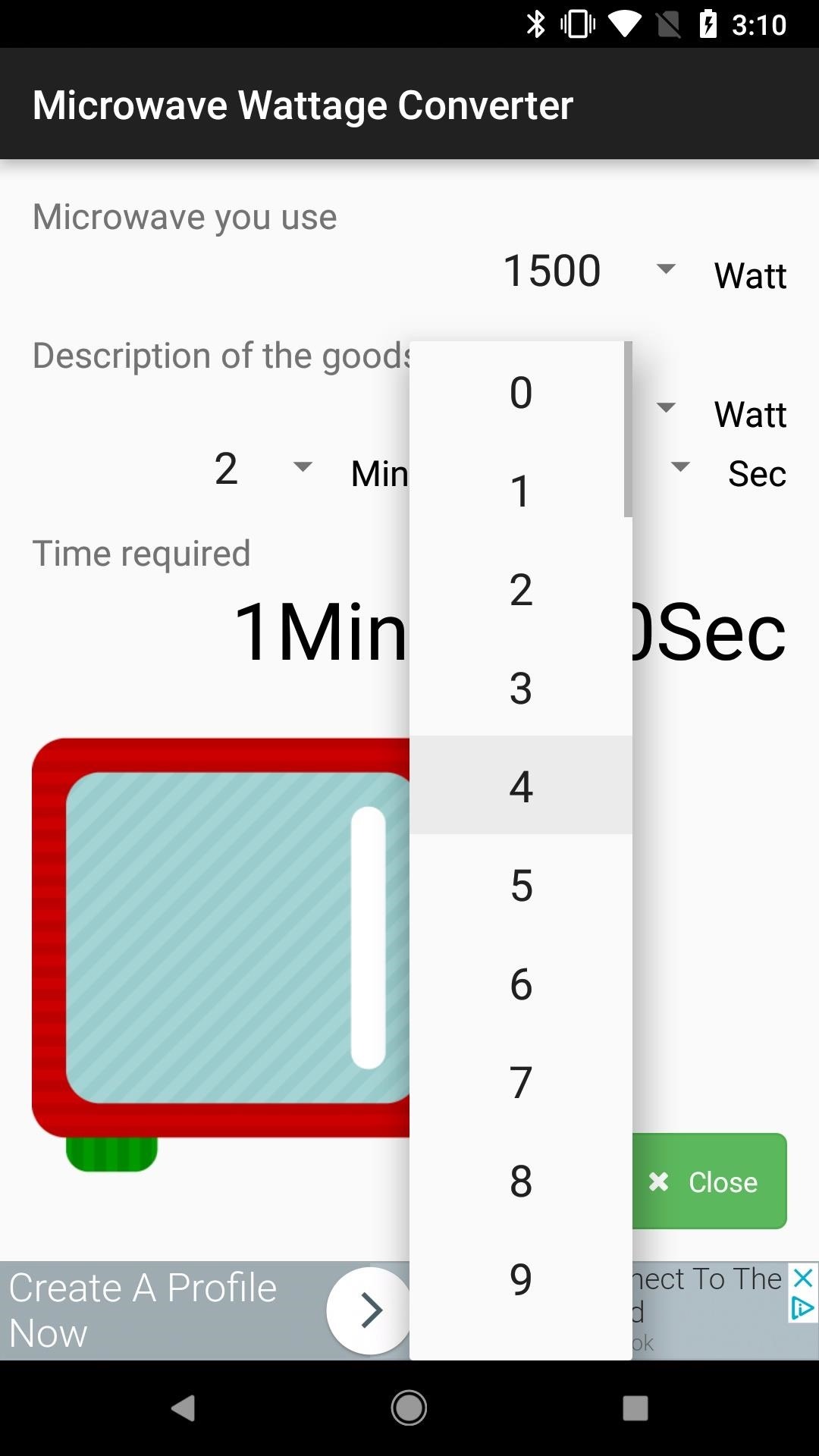 Easily Convert Cooking Times for Your Microwave's Wattage Using These Apps