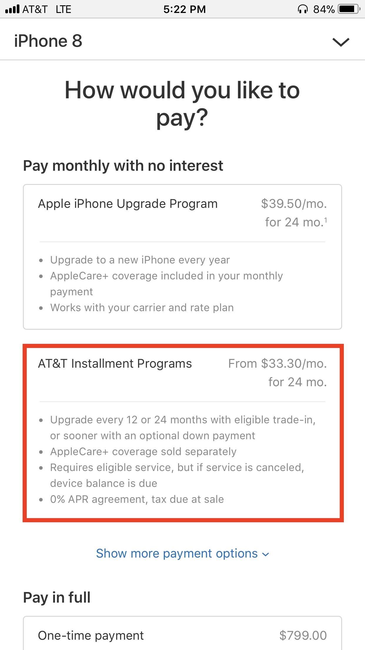 PSA: You Can Upgrade Your iPhone at the Apple Store if You Financed Through AT&T, Sprint, or Verizon