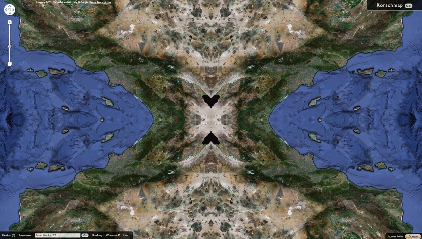 Turn Google Maps into a Trippy Kaleidoscope with Rorschmap