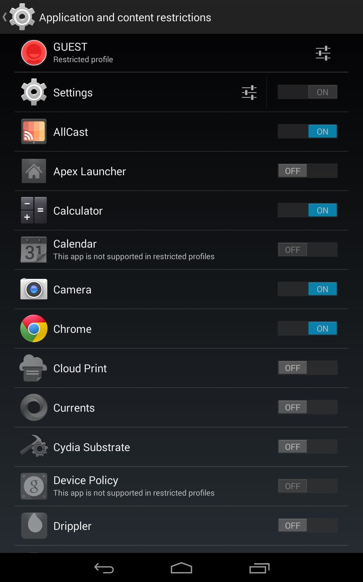How to Create Restricted Profiles on Your Nexus 7 for Guest Users