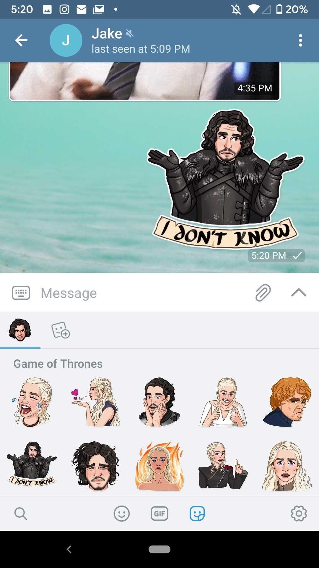 How to Use Telegram's GIF & Sticker Search to Find a Perfect Reaction for a Chat