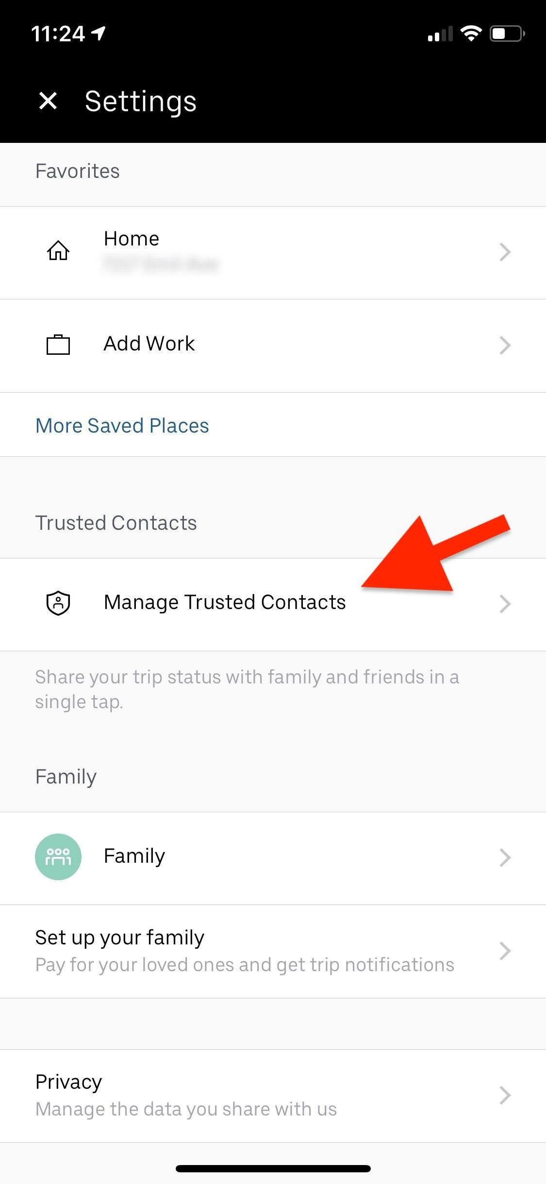 How to Send Your Uber Trip Status to Trusted Contacts if You're Ever in a Sketchy Situation