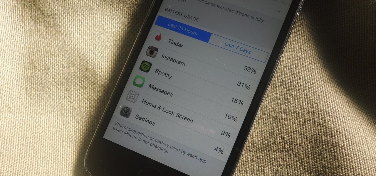View Battery Usage Stats for Individual Apps on Your iPhone (iOS 8)
