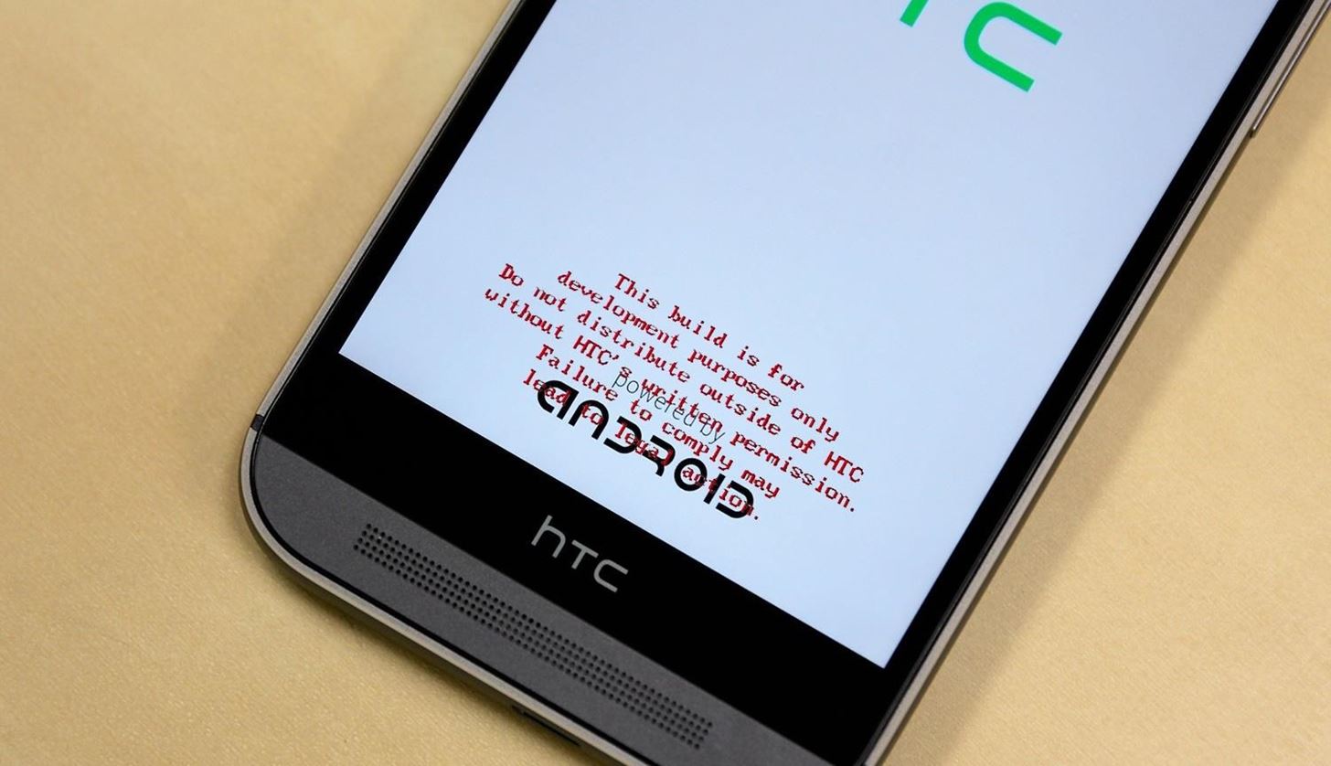 How to Get Rid of the Annoying Red "Development Build" Text on Your HTC One M8's Bootsplash