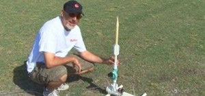 Make a homemade rocket from a can of compressed air