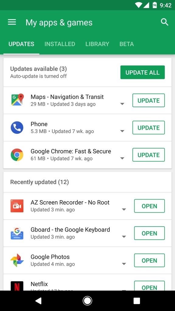 Google Play Store Lets You Know What's New About Your App Updates