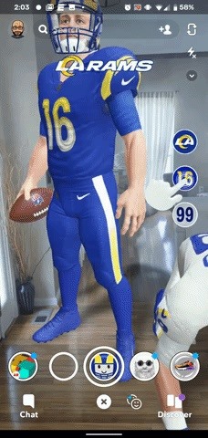 How to Try on the LA Rams' New Uniforms with Snapchat AR