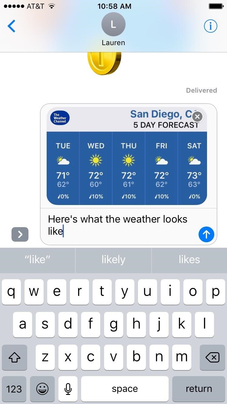 How to Use the New iMessage App Store in iOS 10 to Send Custom Stickers, Weather Info & More