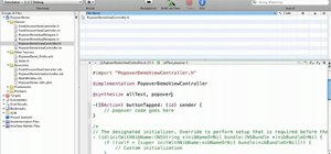 Code a popover in your iPad Xcode application