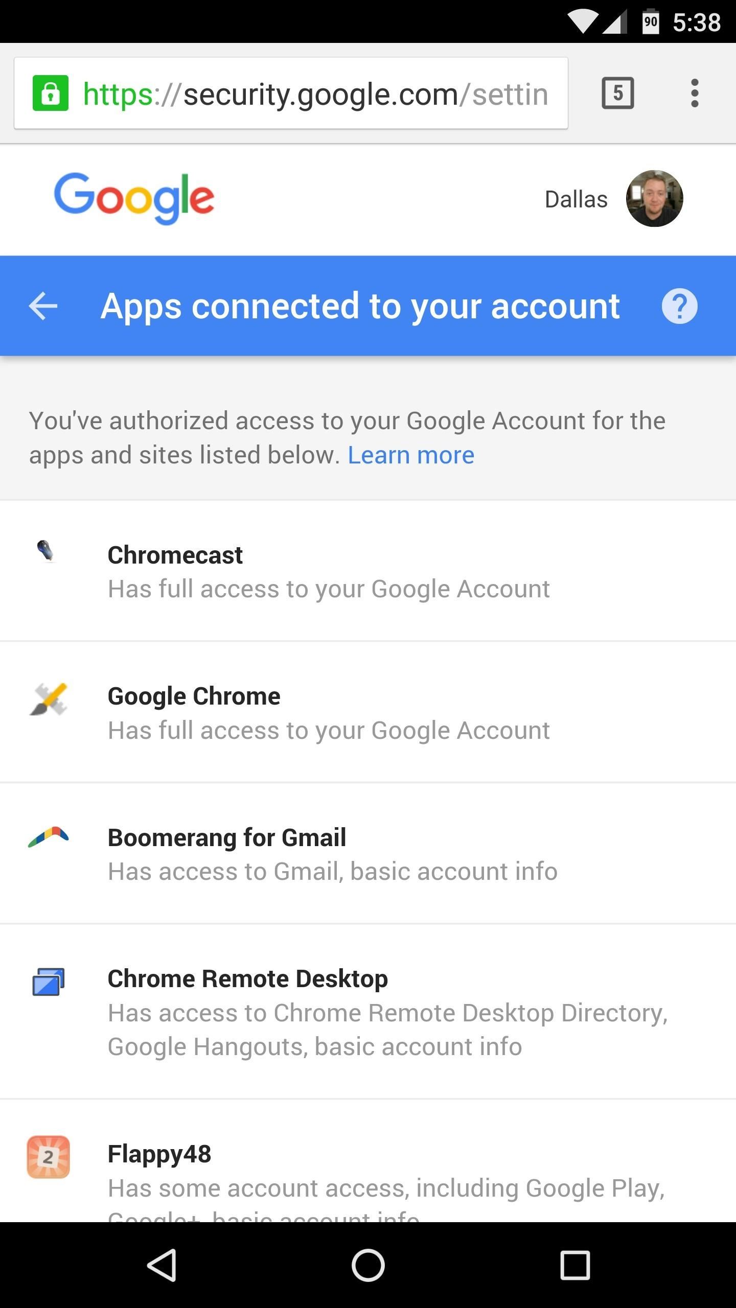 How to Stop Apps from Accessing Your Google Account