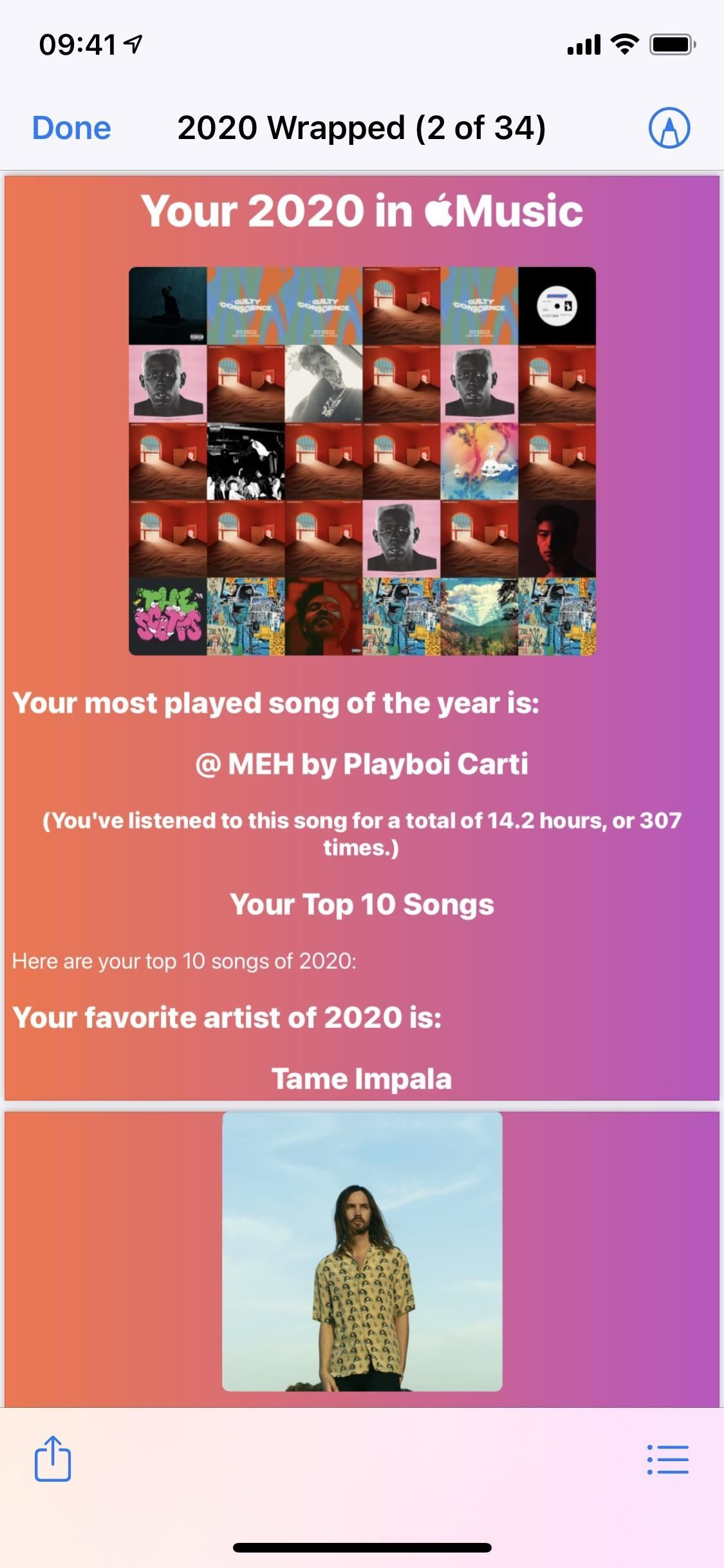 Use Apple Music Wrapped to View Your Most Played Songs in 2020 from Apple Music or Your iPhone's Library