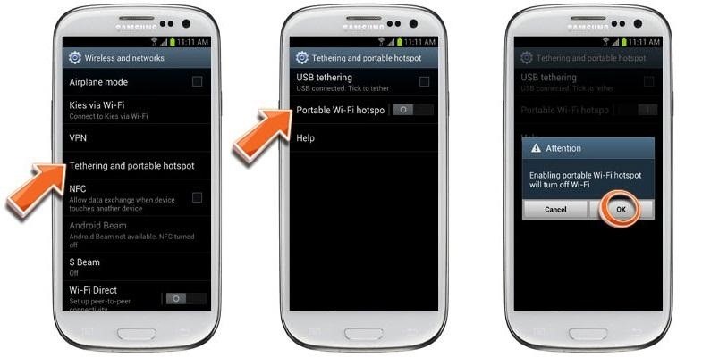 How to Turn Your Samsung Galaxy S3 into a Free Wi-Fi Hotspot